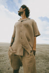 Chemise à manches courtes - Sable - Boutique