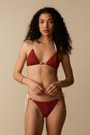 Haut de maillot triangle - Terracotta - Boutique