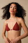 Haut de maillot triangle - Terracotta - Boutique