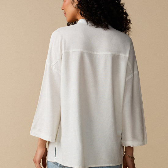Chemise à manches mi-longues - Coton - Boutique
