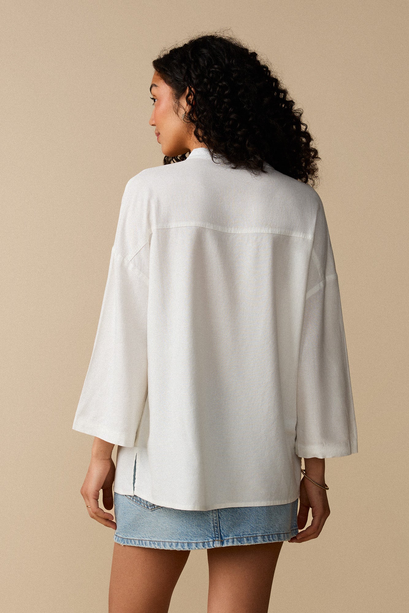 Chemise à manches mi-longues - Coton - Boutique
