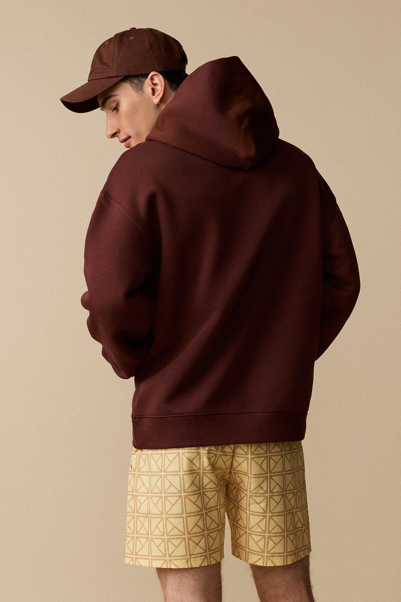 Coton ouaté à capuche unisexe - Cacao - Boutique