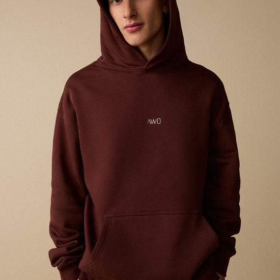 Coton ouaté à capuche unisexe - Cacao - Boutique