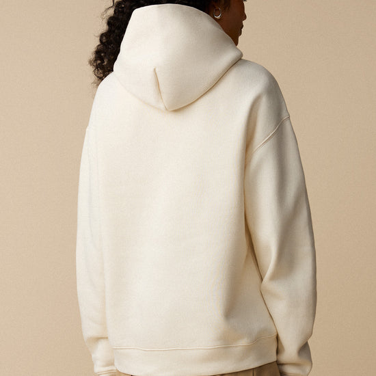 Coton ouaté à capuche unisexe - Écru - Boutique