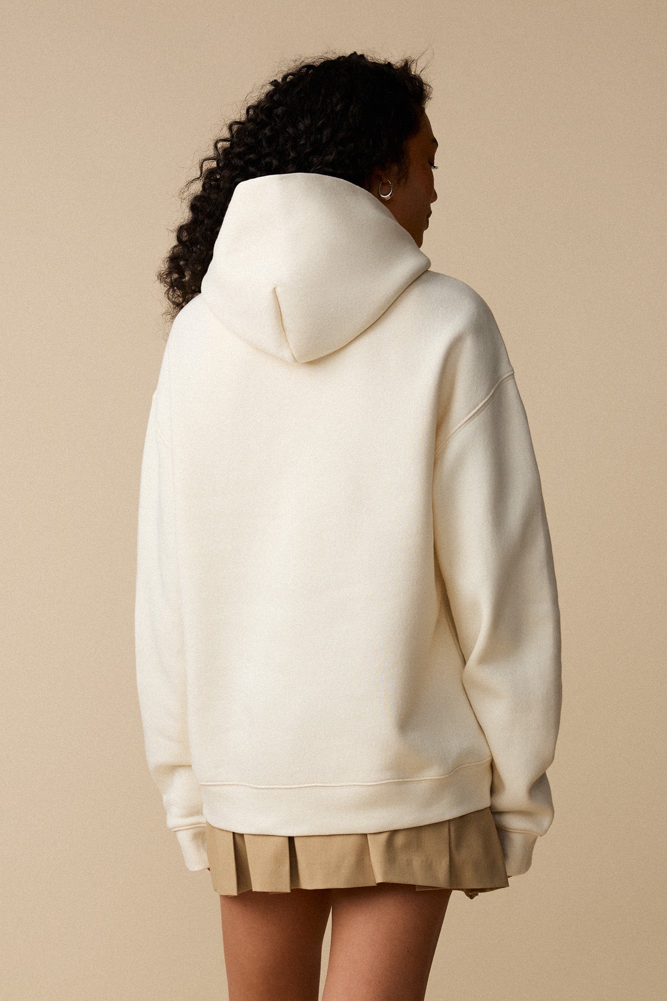 Coton ouaté à capuche unisexe - Écru - Boutique