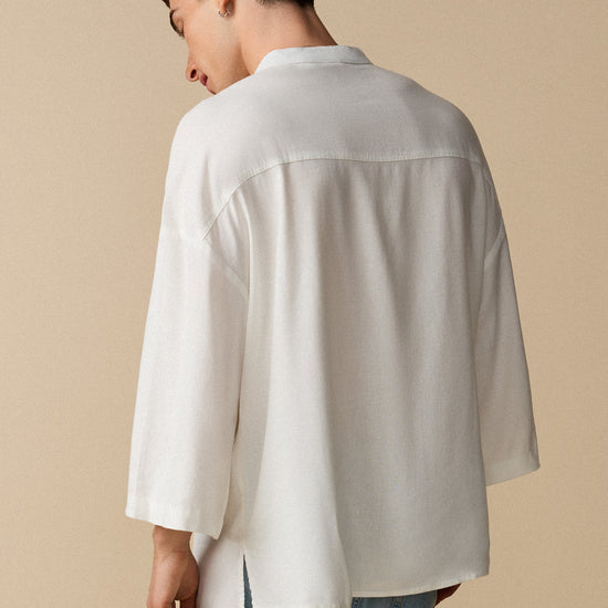 Chemise à manches mi-longues - Coton - Boutique