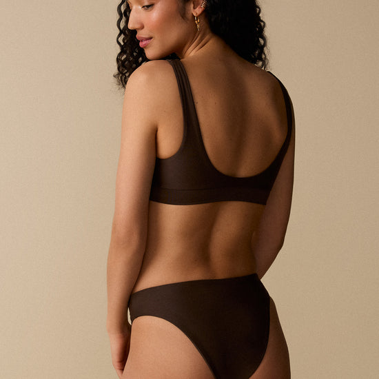 Bas de maillot échancré - Espresso - Boutique