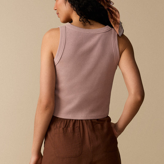 Camisole côtelée - Lilas rose - Boutique