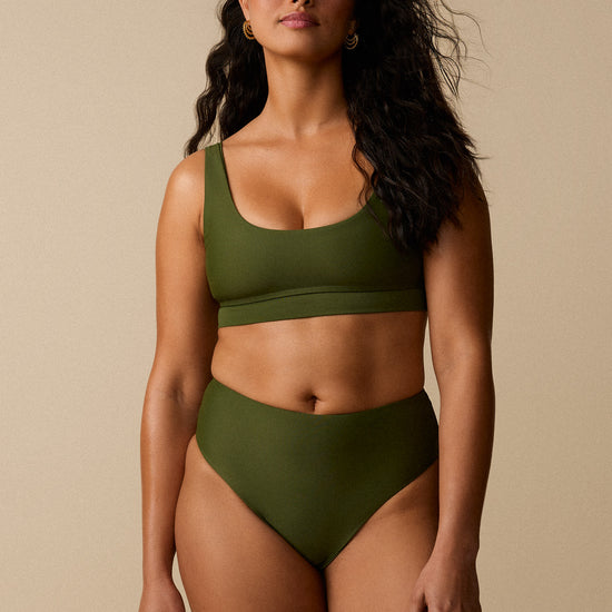 Haut de maillot bralette - Olive - Boutique