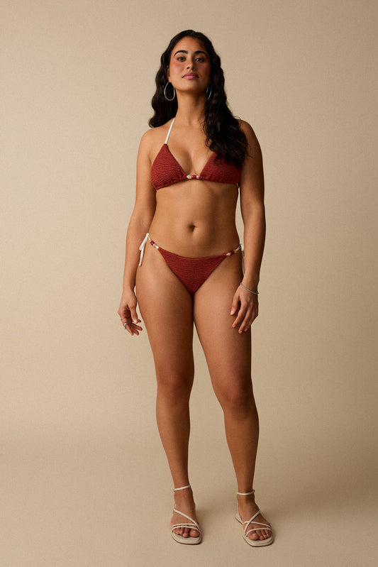 Bas de maillot à nouer - Terracotta - Boutique