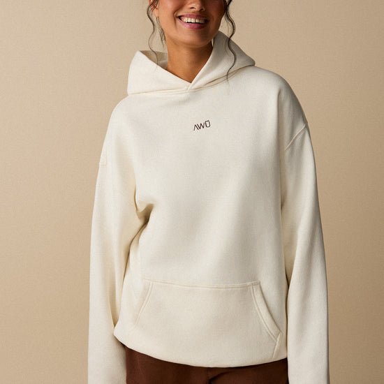 Coton ouaté à capuche unisexe - Écru - Boutique