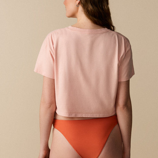 T-Shirt court - Corail - Boutique