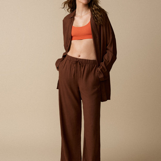 Chemise à manches longues - Cacao - Boutique