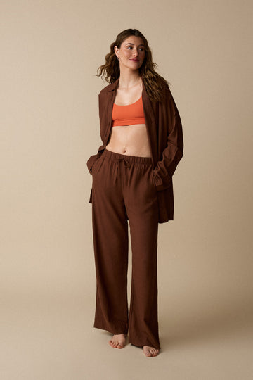 Chemise à manches longues - Cacao - Boutique