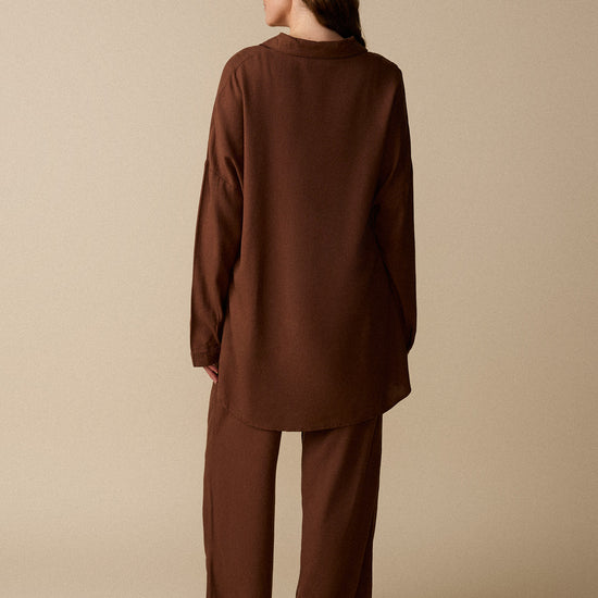 Chemise à manches longues - Cacao - Boutique