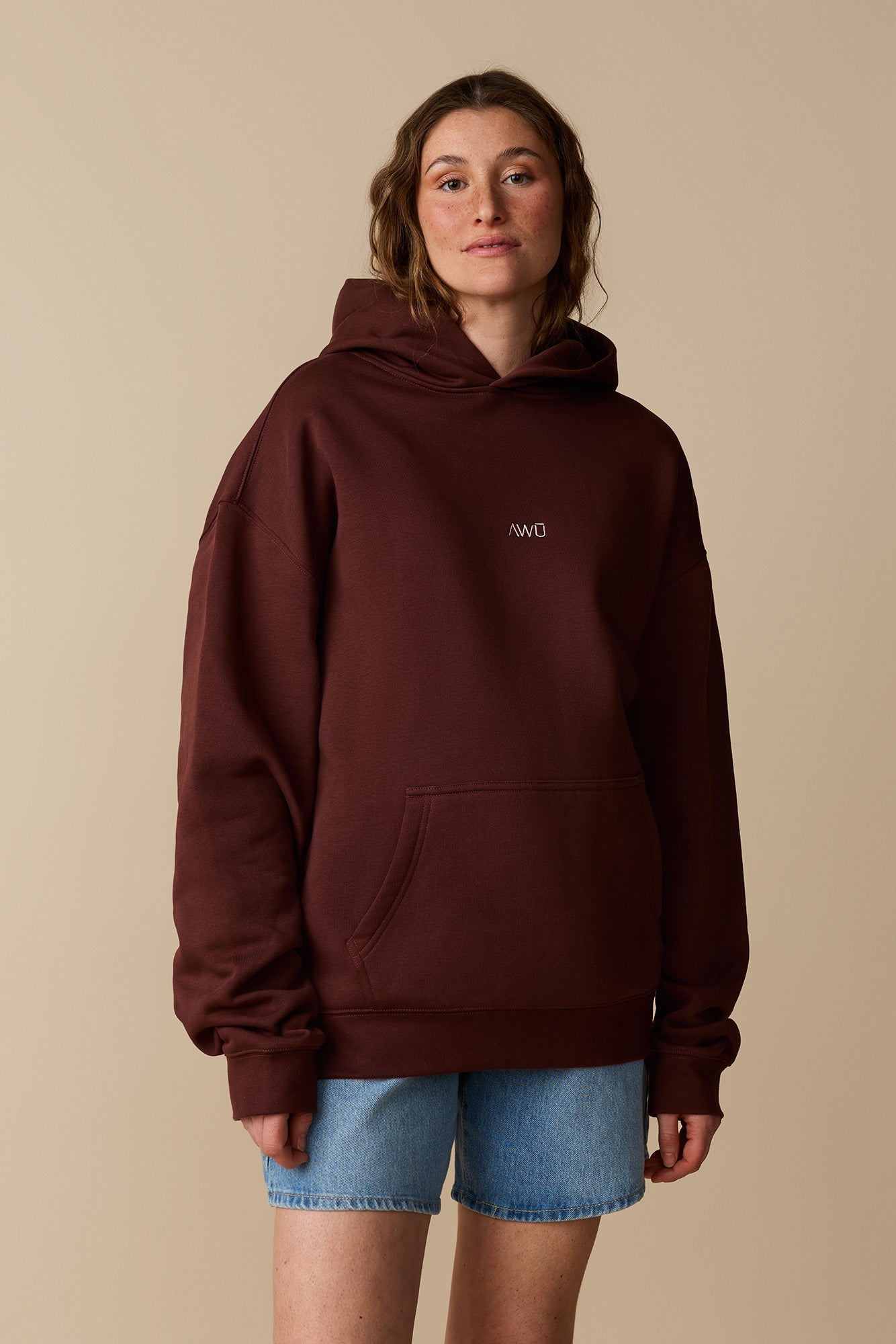 Coton ouaté à capuche unisexe - Cacao - Boutique