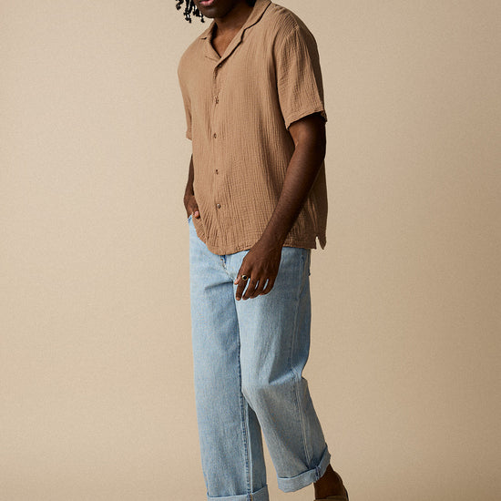 Chemise à manches courtes - Sable - Boutique