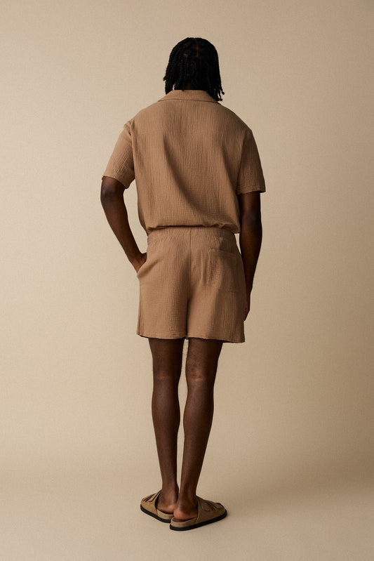 Chemise à manches courtes - Sable - Boutique