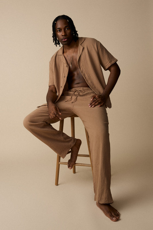 Pantalon ample - Sable - Boutique