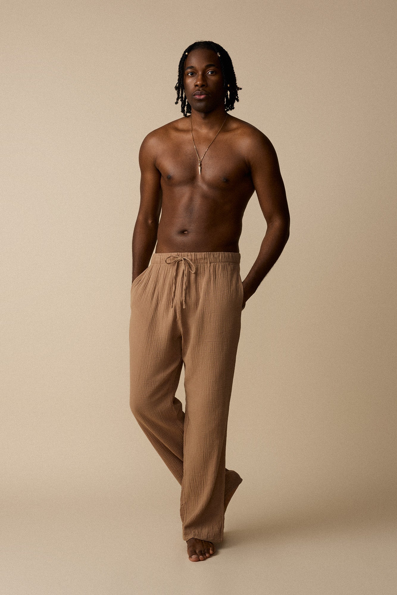 Pantalon ample - Sable - Boutique